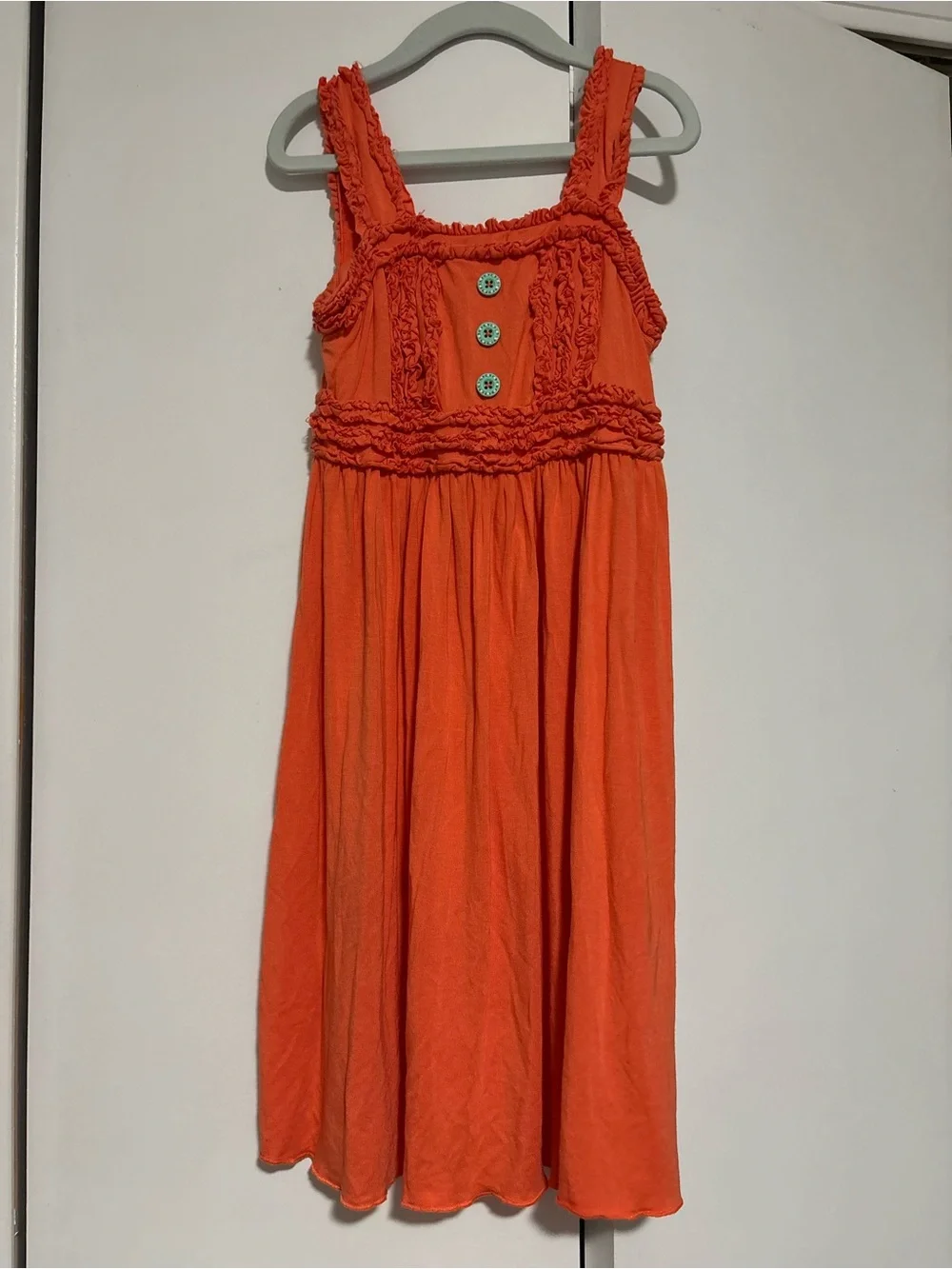 Matilda Jane sleeveless Orange Ruffle Sundress bamboo modal
